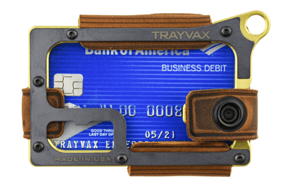 Trayvax Contour Wallet - Brass Tobacco Brown