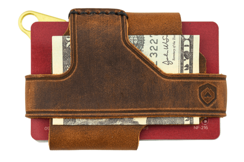 Trayvax Contour Wallet - Brass Tobacco Brown