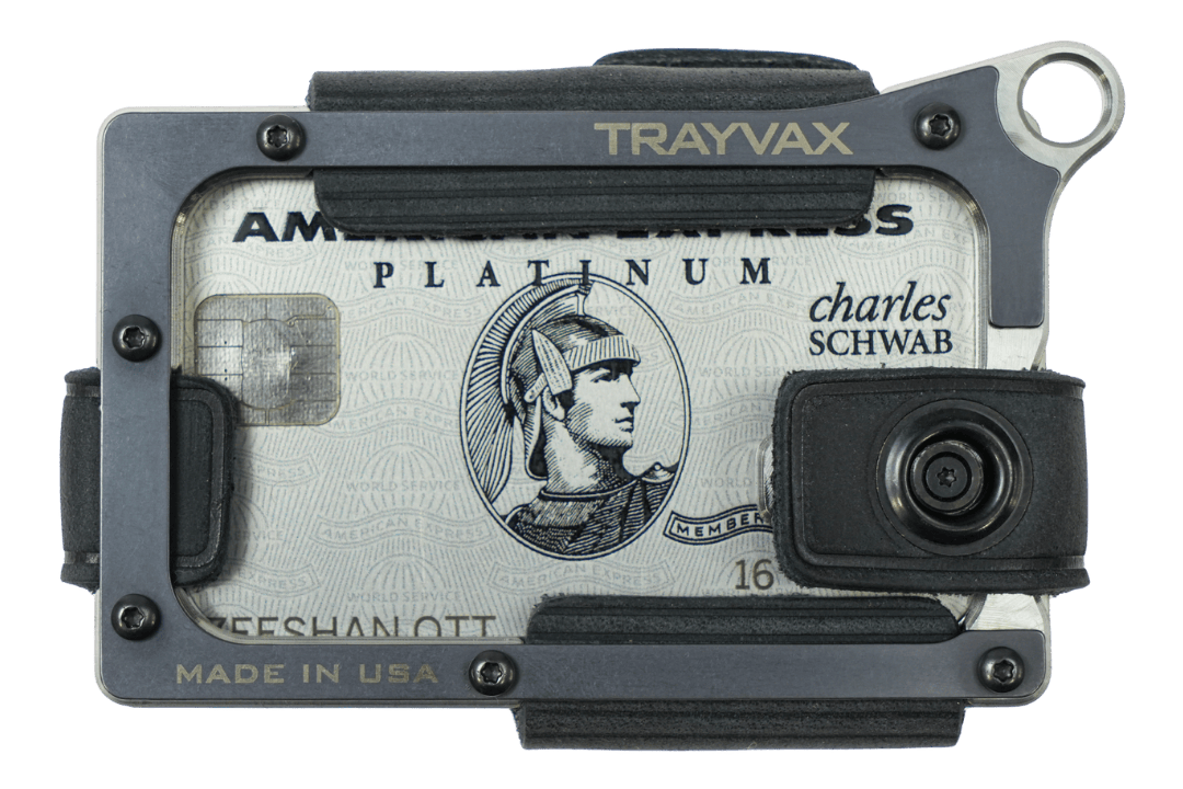 Trayvax Contour Wallet - Raw Stealth Black