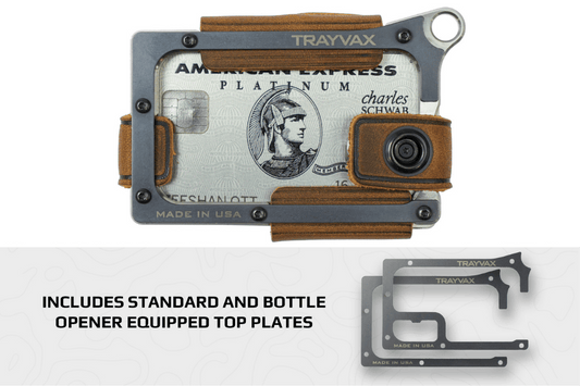 Trayvax Contour Wallet - Raw Tobacco Brown
