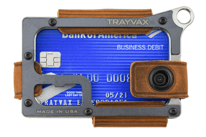 Trayvax Contour Wallet - Raw Tobacco Brown