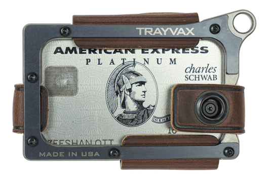 Trayvax Contour Wallet - Titanium Mississippi Mud