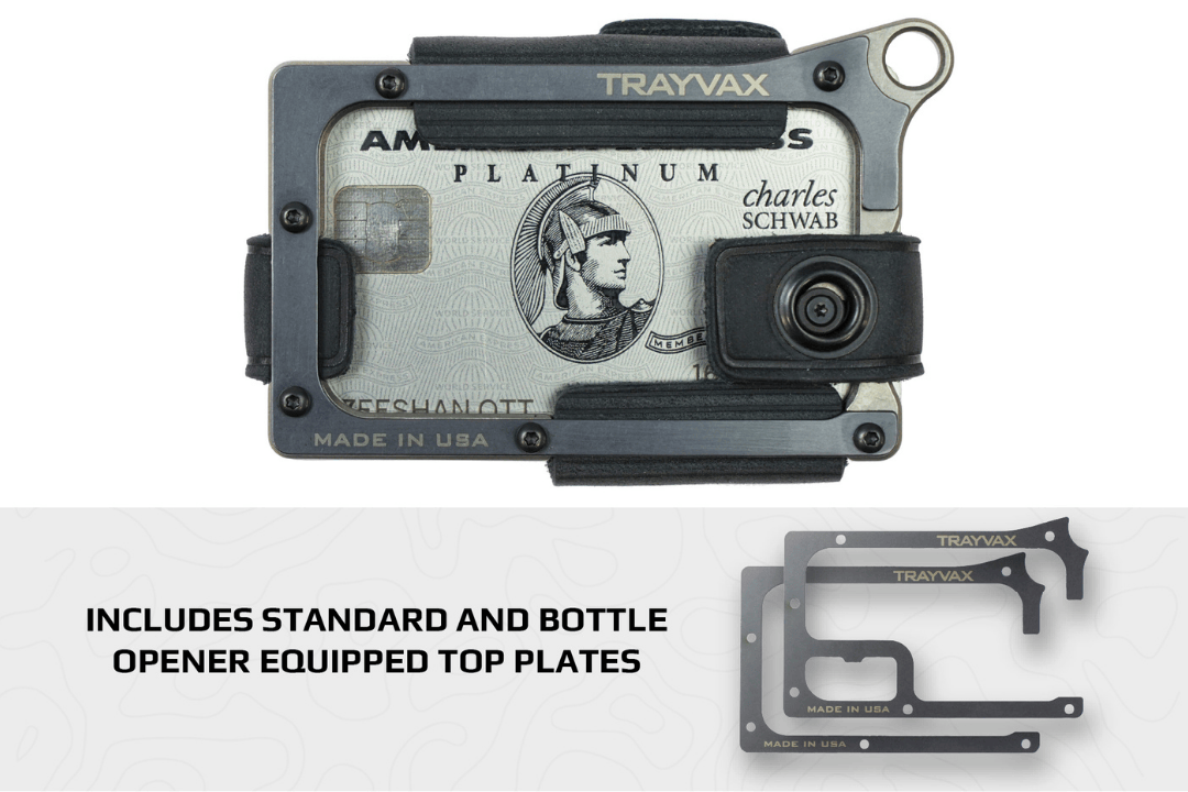 Trayvax Contour Wallet - Titanium Stealth Black