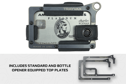 Trayvax Contour Wallet - Titanium Stealth Black