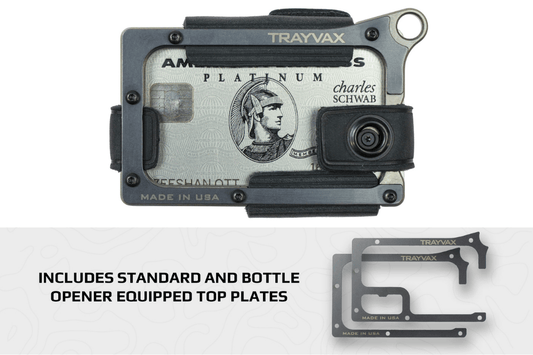 Trayvax Contour Wallet - Titanium Stealth Black