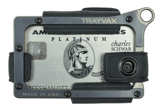 Trayvax Contour Wallet - Titanium Stealth Black