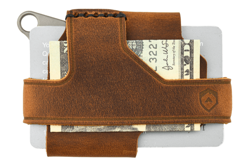 Trayvax Contour Wallet - Titanium Tobacco Brown
