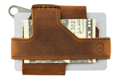 Trayvax Contour Wallet - Titanium Tobacco Brown