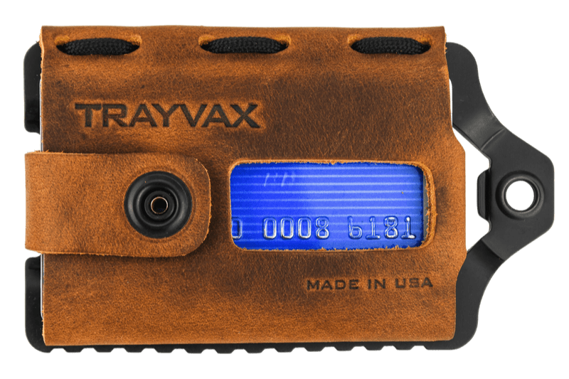 Trayvax Element Wallet - Black Tobacco Brown