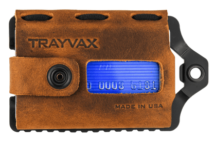 Trayvax Element Wallet - Black Tobacco Brown