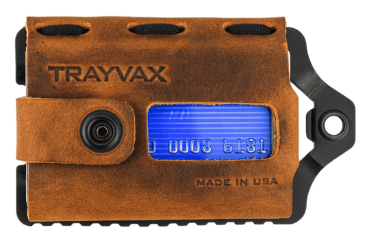 Trayvax Element Wallet - Black Tobacco Brown