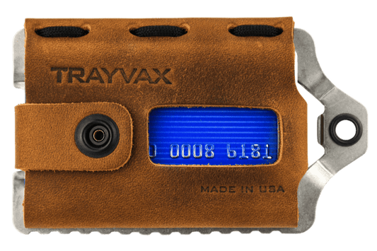 Trayvax Element Wallet - Raw Tobacco Brown