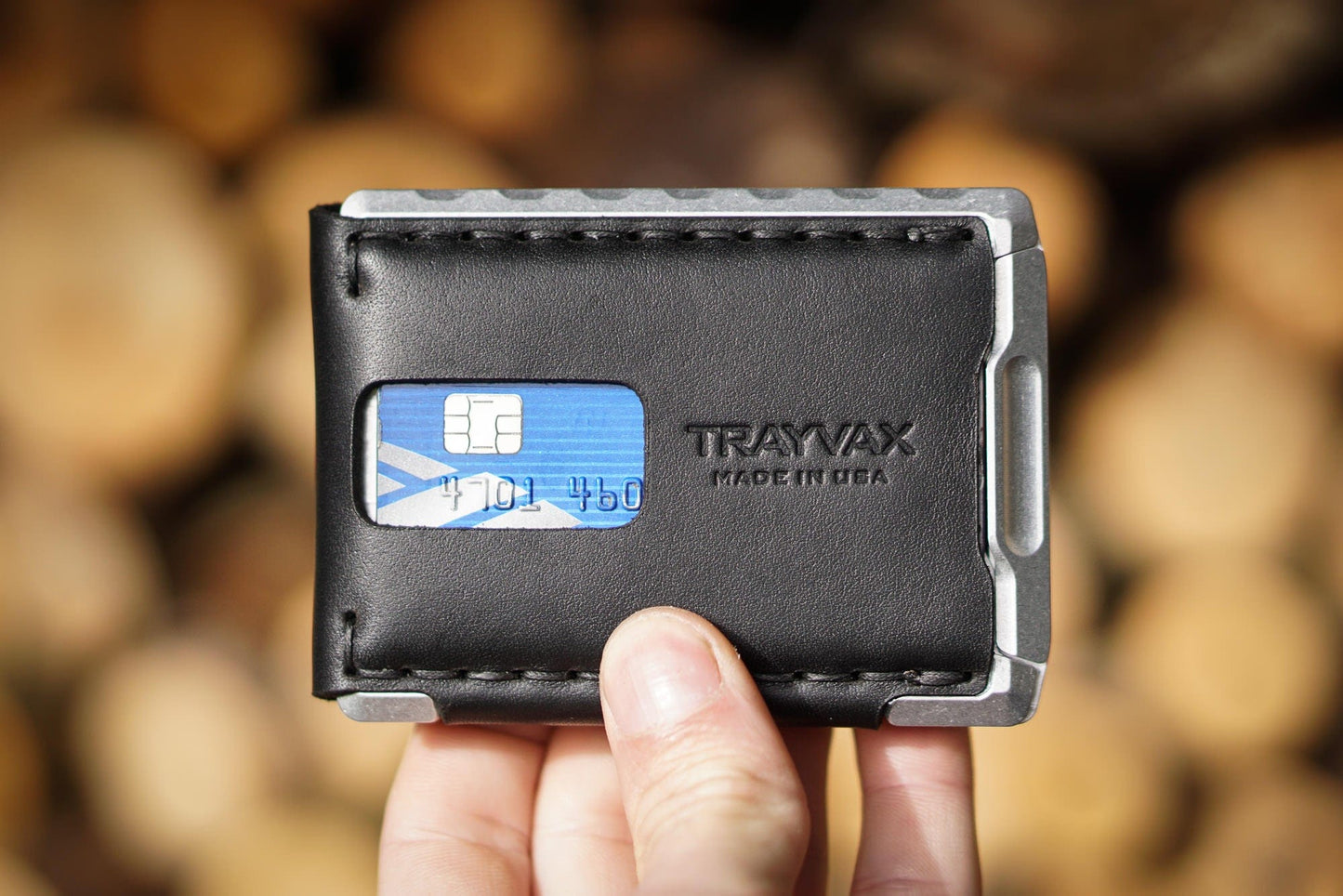Trayvax Venture Billfold - Raw Tumbled / Nightfall Black