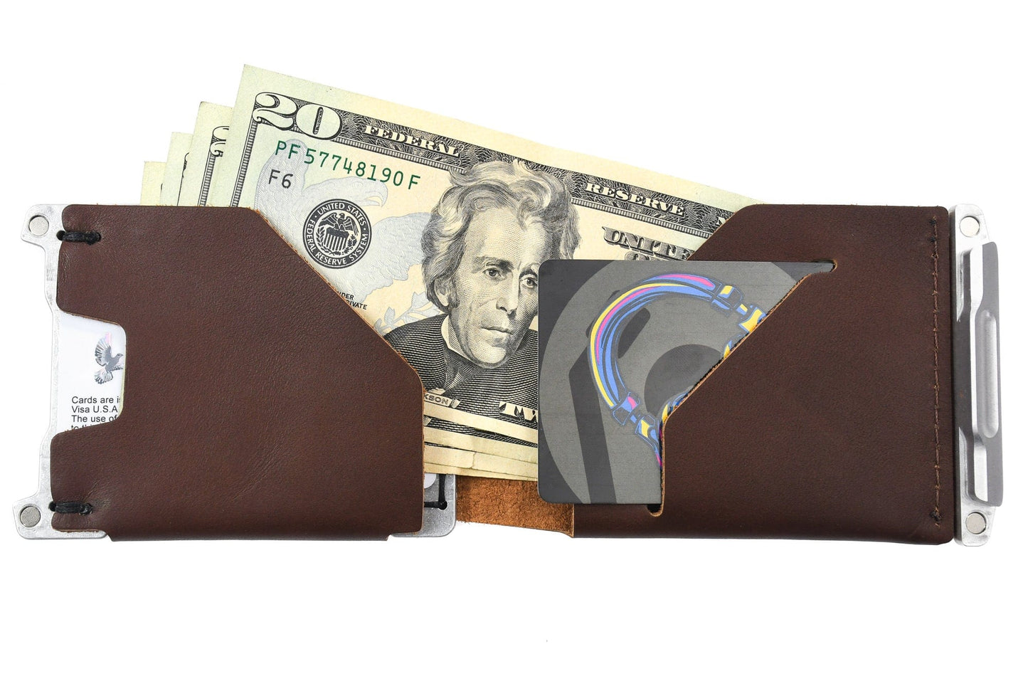 Trayvax Venture Billfold - Raw Tumbled / Frontier Brown