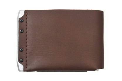 Trayvax Venture Billfold - Raw Tumbled / Frontier Brown