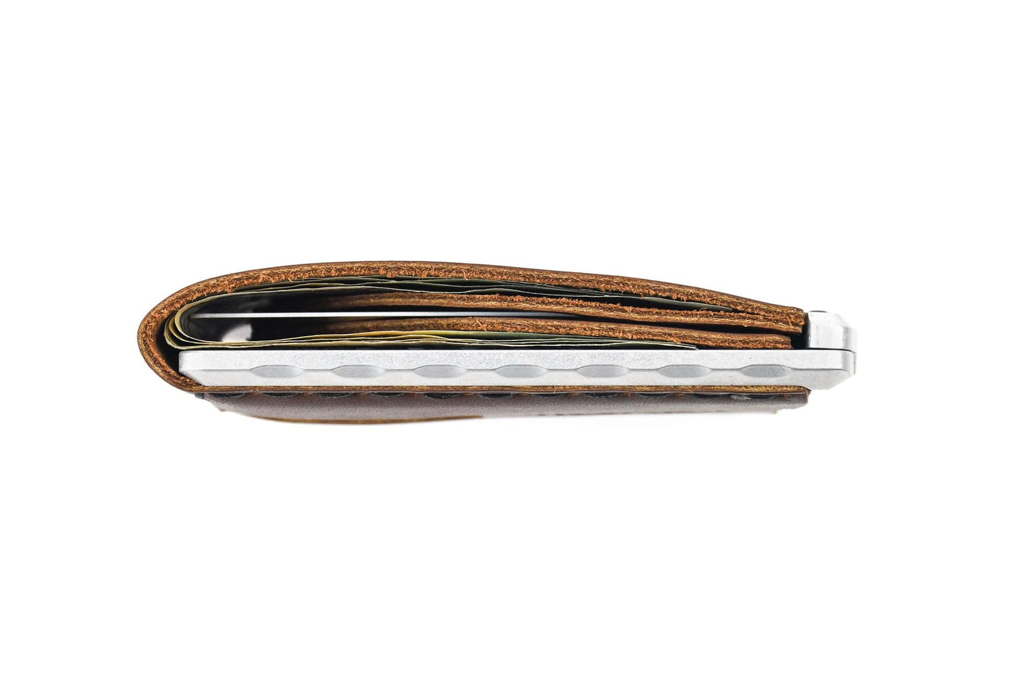 Trayvax Venture Billfold - Raw Tumbled / Frontier Brown