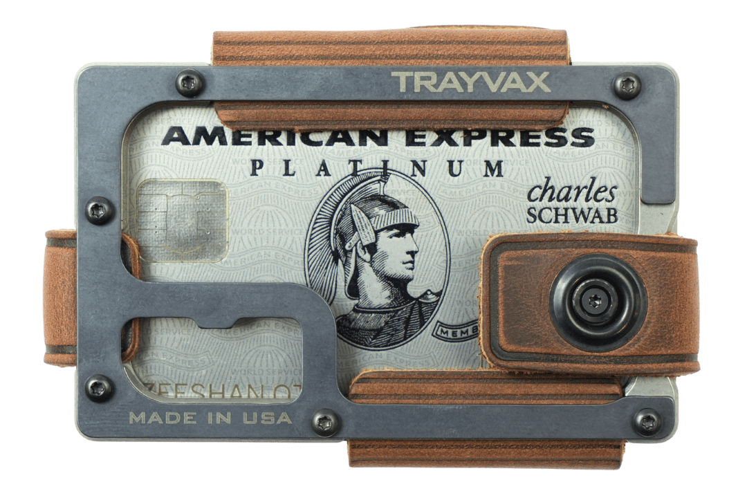 Trayvax Contour Lite Wallet - Titanium Mississippi Mud