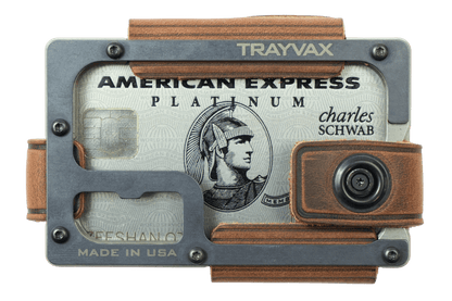 Trayvax Contour Lite Wallet - Titanium Mississippi Mud