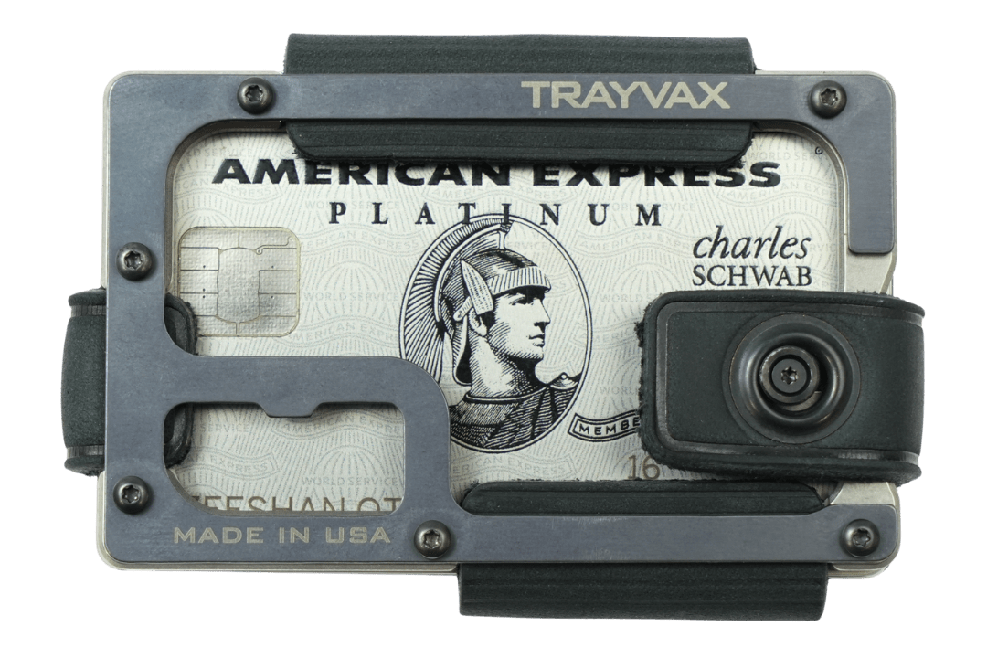 Trayvax Contour Lite Wallet - Titanium Stealth Black