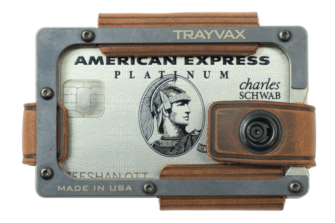 Trayvax Contour Lite Wallet - Titanium Mississippi Mud