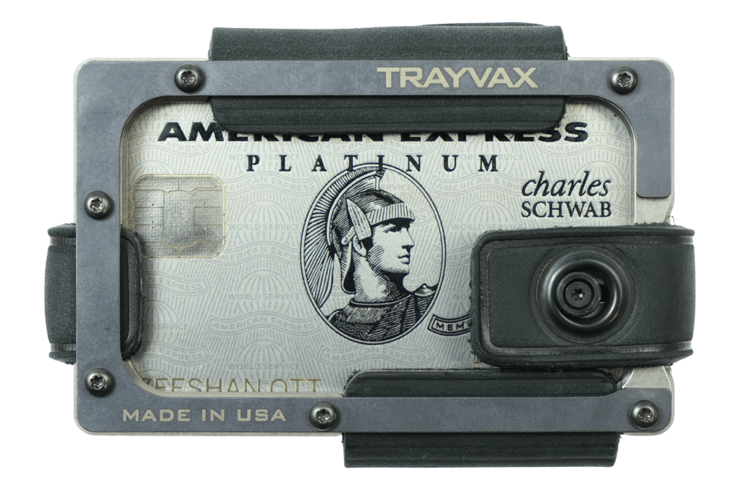 Trayvax Contour Lite Wallet - Titanium Stealth Black
