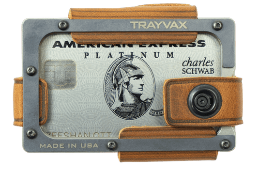 Trayvax Contour Lite Wallet - Titanium Tobacco Brown