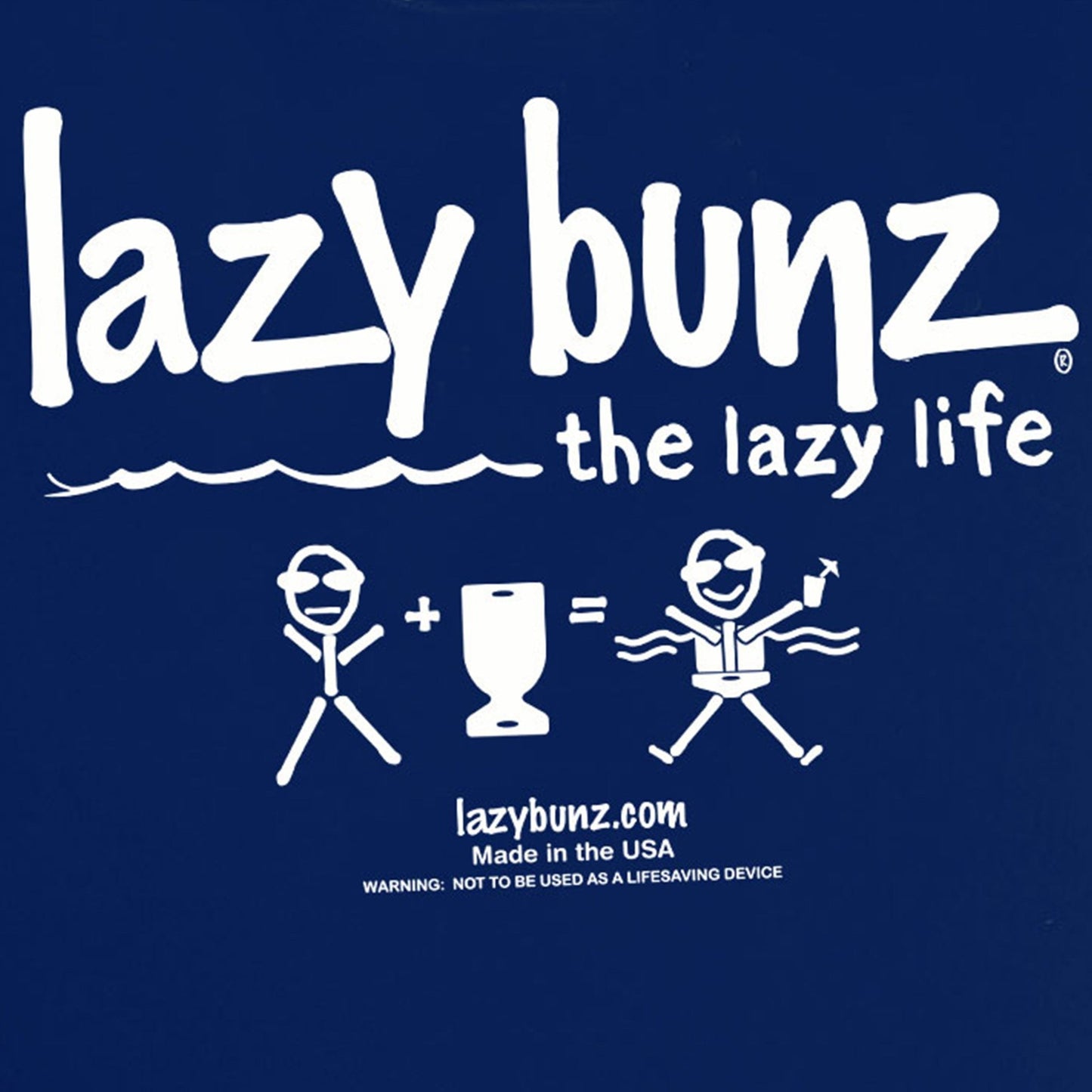 TRC Recreation Lazy Bunz Foam Saddle Swimming Pool Lounger Float, Navy Blue - Angler's Pro Tackle & Outdoors