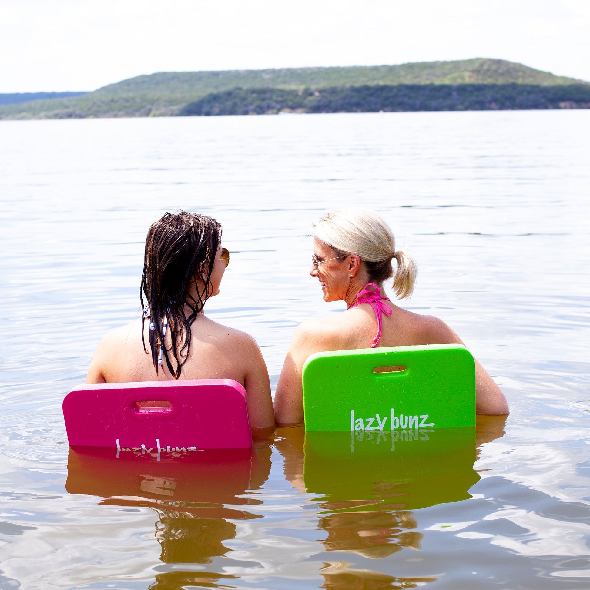 TRC Recreation Lazy Bunz Foam Saddle Swimming Pool Lounger, Navy Blue (2 Pack) - Angler's Pro Tackle & Outdoors