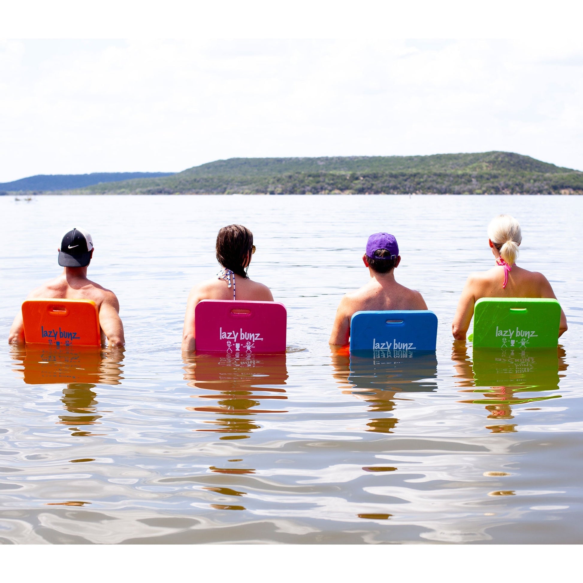 TRC Recreation Lazy Bunz Foam Saddle Swimming Pool Lounger, Navy Blue (2 Pack) - Angler's Pro Tackle & Outdoors