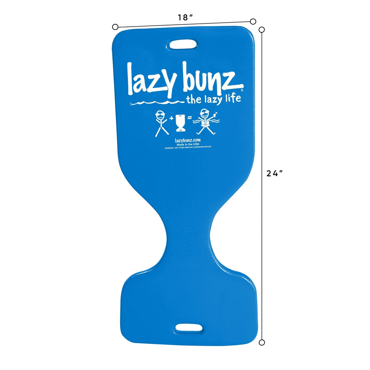 TRC Recreation Lazy Bunz Foam Water Saddle Swimming Pool Float, Blue (2 Pack) - Angler's Pro Tackle & Outdoors