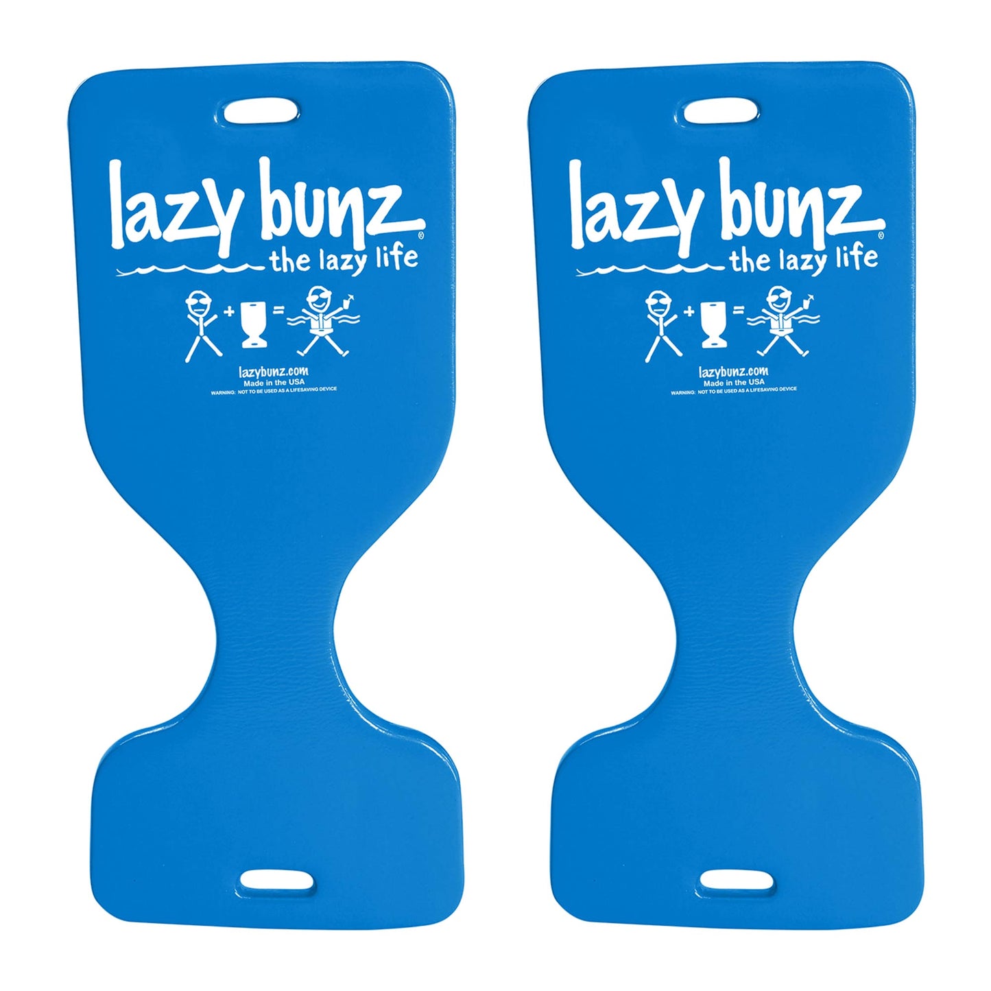 TRC Recreation Lazy Bunz Foam Water Saddle Swimming Pool Float, Blue (2 Pack) - Angler's Pro Tackle & Outdoors