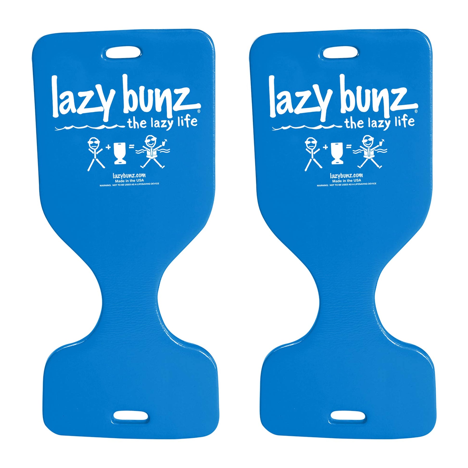 TRC Recreation Lazy Bunz Foam Water Saddle Swimming Pool Float, Blue (2 Pack) - Angler's Pro Tackle & Outdoors