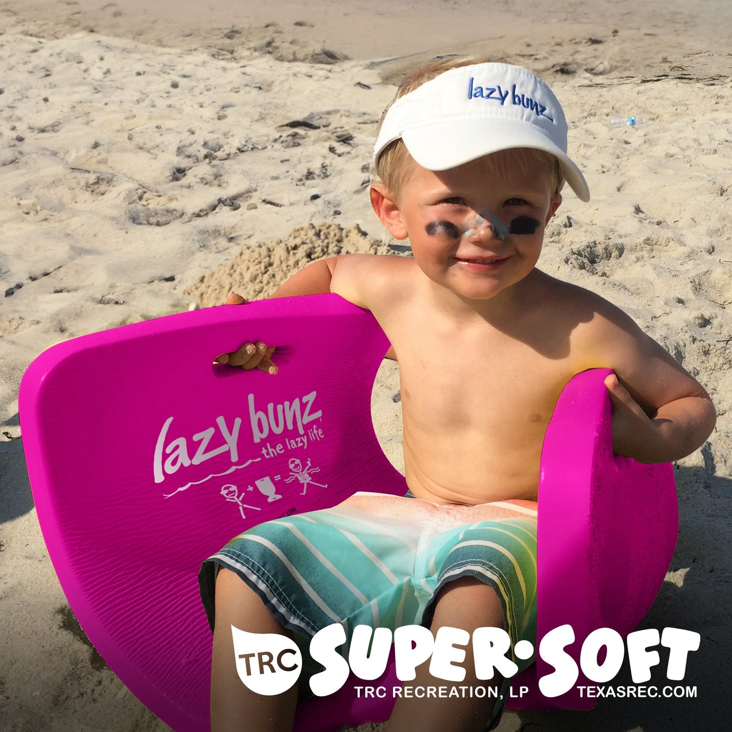 TRC Recreation Lazy Bunz Foam Water Saddle Swimming Pool Float, Flamingo Pink - Angler's Pro Tackle & Outdoors