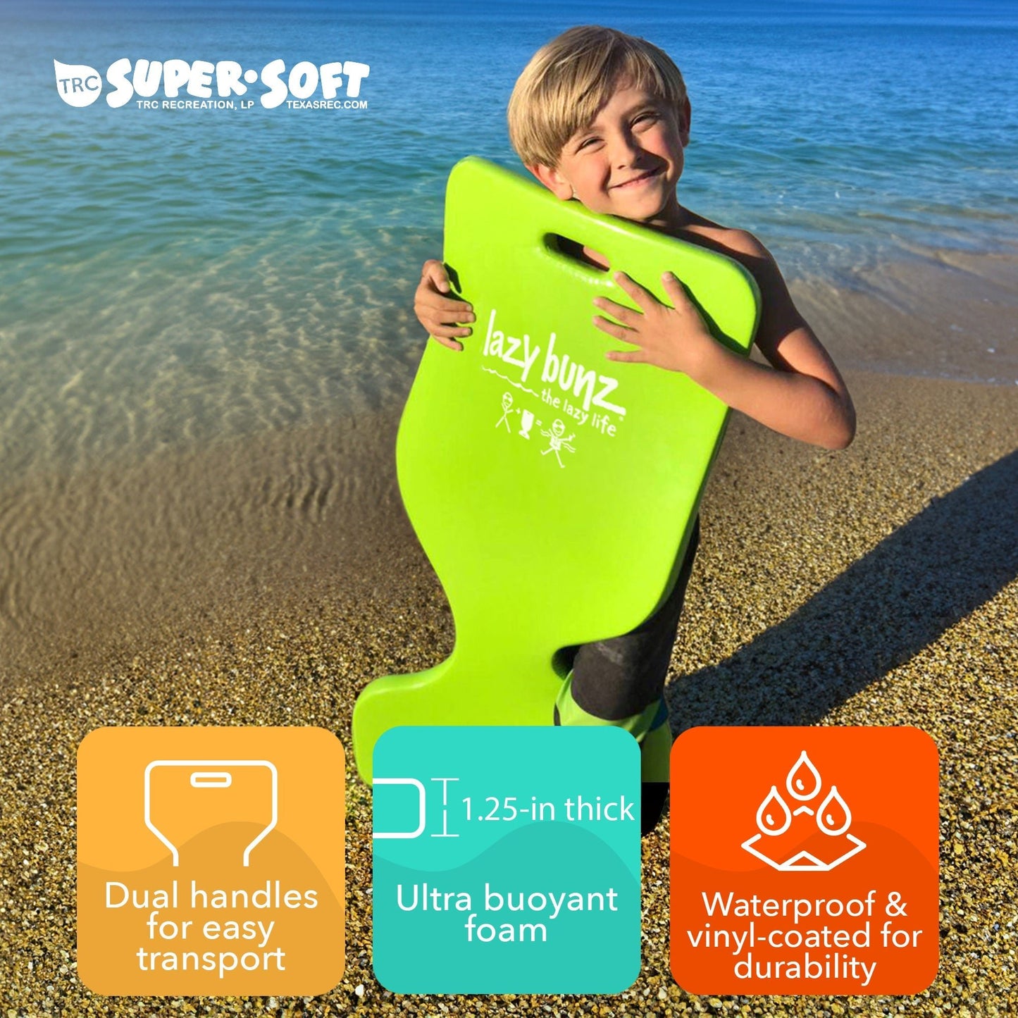 TRC Recreation Lazy Bunz Foam Water Saddle Swimming Pool Float, Flamingo Pink - Angler's Pro Tackle & Outdoors