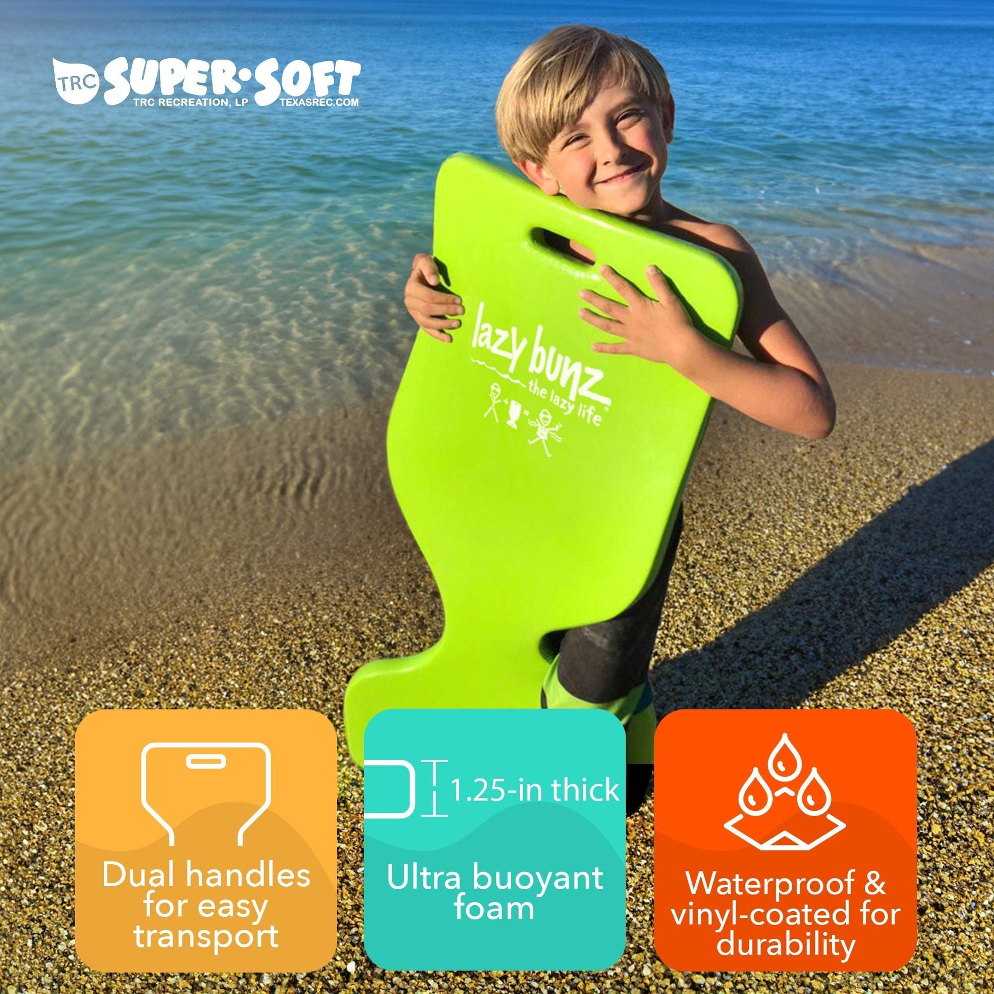 TRC Recreation Lazy Bunz Foam Water Saddle Swimming Pool Float, Flamingo Pink - Angler's Pro Tackle & Outdoors