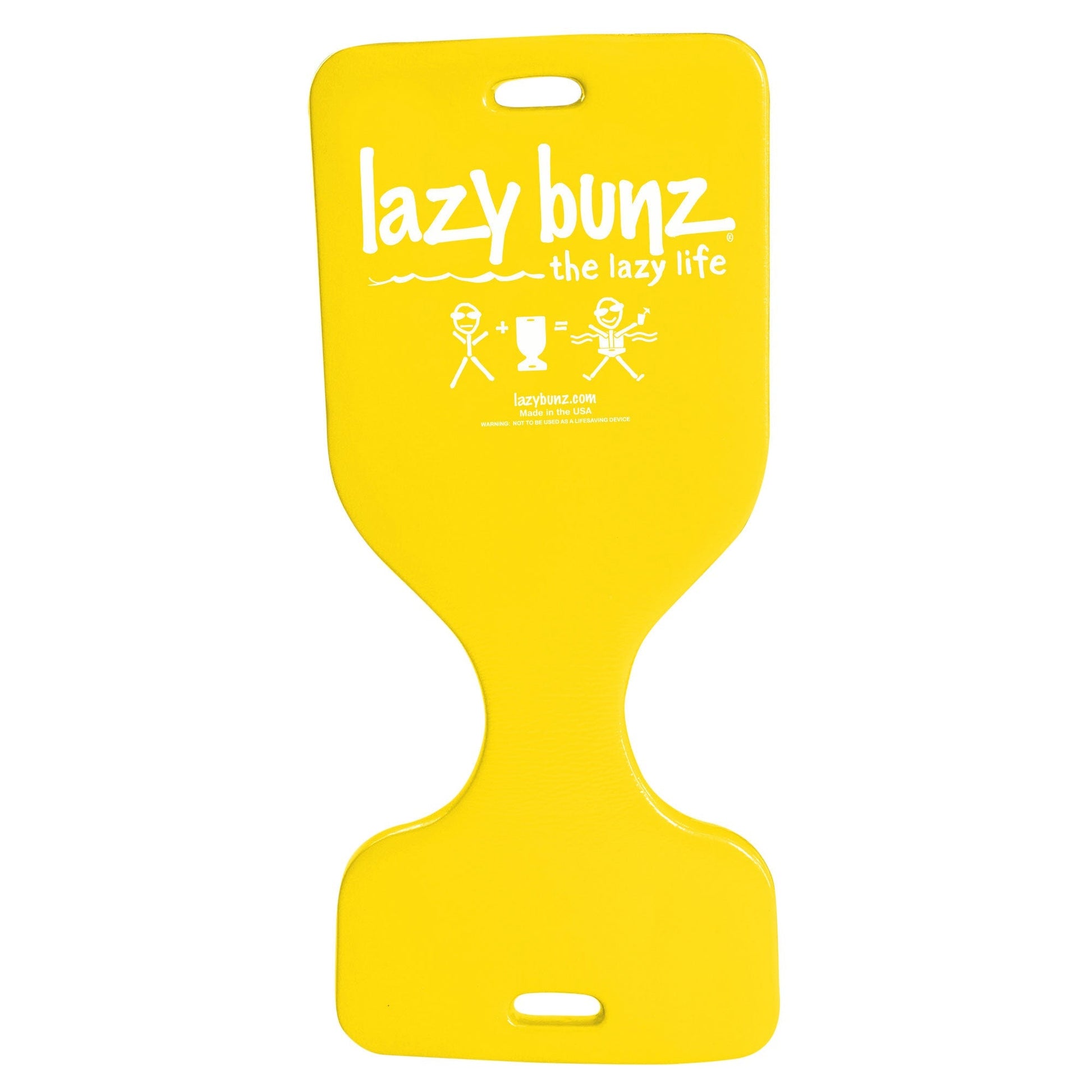 TRC Recreation Lazy Bunz Foam Water Saddle Swimming Pool Lounger Float, Yellow - Angler's Pro Tackle & Outdoors