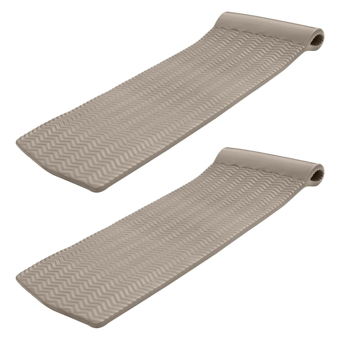 TRC Recreation Serenity 70 In. Foam Mat Raft Lounger Pool Float, Bronze (2 Pack) - Angler's Pro Tackle & Outdoors