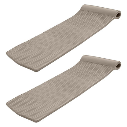 TRC Recreation Serenity 70 In. Foam Mat Raft Lounger Pool Float, Bronze (2 Pack) - Angler's Pro Tackle & Outdoors