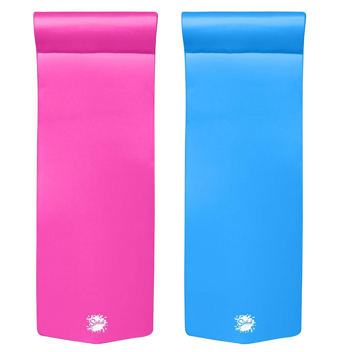 TRC Recreation Splash 1.25" Thick Pool Float Mats, Bahama Blue/Flamingo Pink - Angler's Pro Tackle & Outdoors