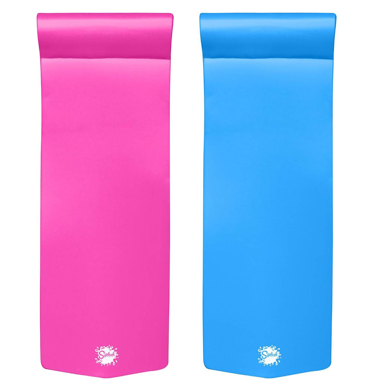 TRC Recreation Splash 1.25" Thick Pool Float Mats, Bahama Blue/Flamingo Pink - Angler's Pro Tackle & Outdoors