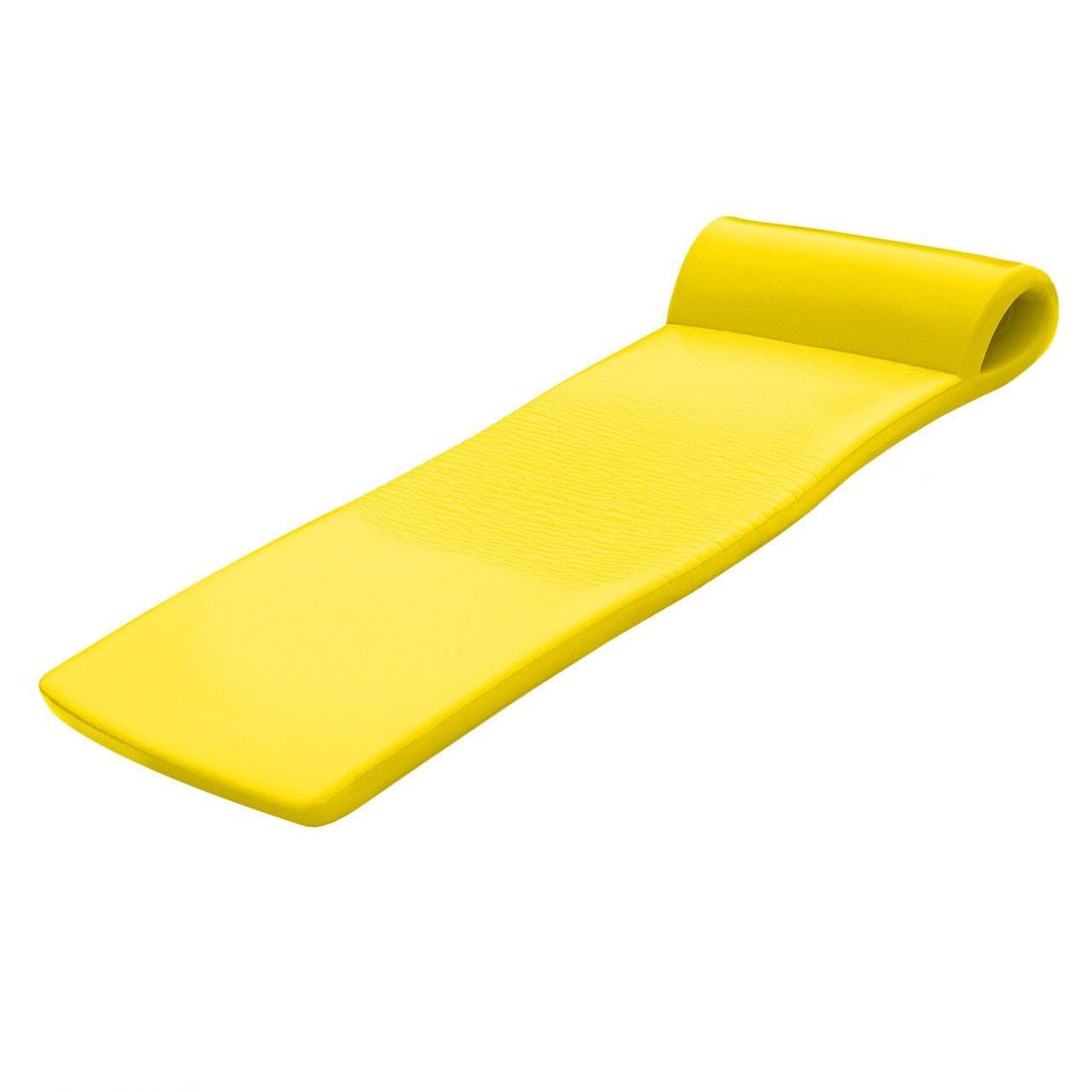 TRC Recreation Sunsation 1.75" Thick Foam Lounger Swimming Pool Float, Yellow - Angler's Pro Tackle & Outdoors