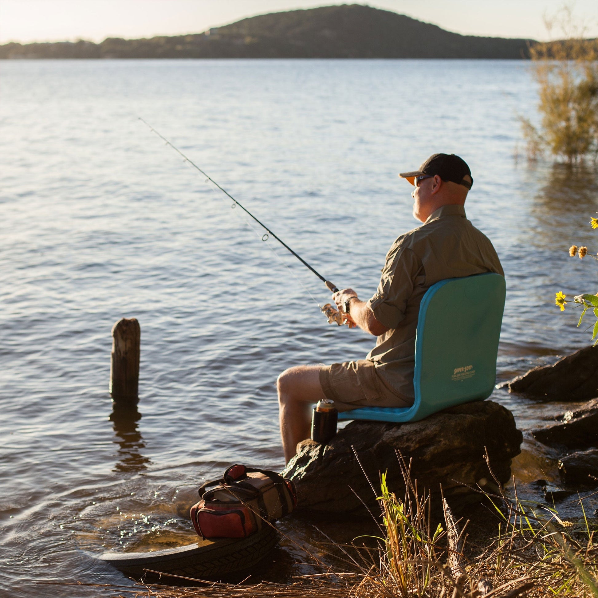 TRC Recreation Super Soft 19 Inch Foam Folding Lake Pool Lounge Chair, Bronze - Angler's Pro Tackle & Outdoors