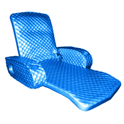 TRC Recreation Super Soft Adjustable Pool Lounger Recliner Float, Bahama Blue - Angler's Pro Tackle & Outdoors