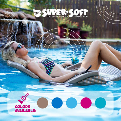 TRC Recreation Super Soft Adjustable Swimming Pool Lounge Recliner Float, Bronze - Angler's Pro Tackle & Outdoors