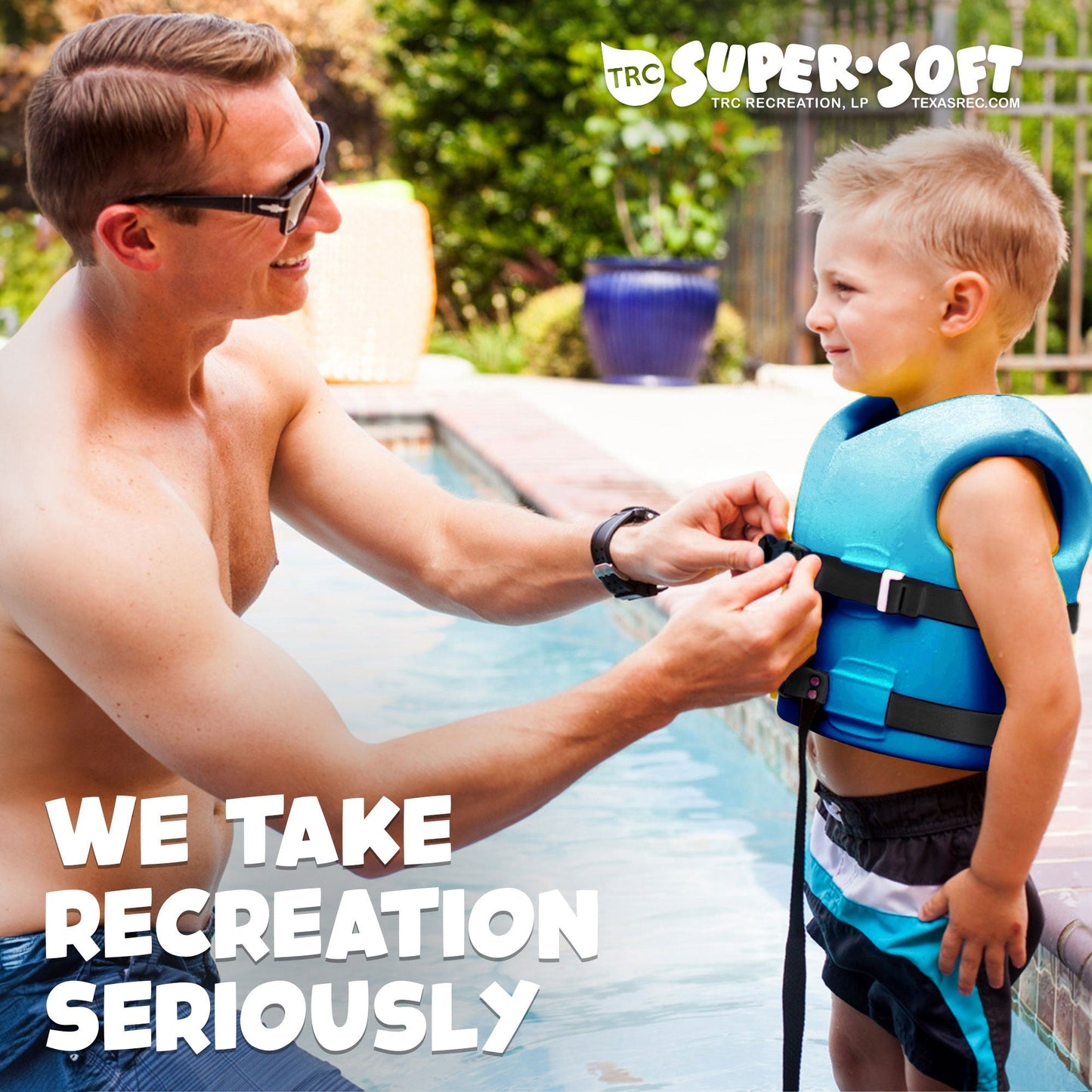 TRC Recreation Super Soft Child Life Jacket Safety Vest, Medium, 2 Pack, Blue - Angler's Pro Tackle & Outdoors