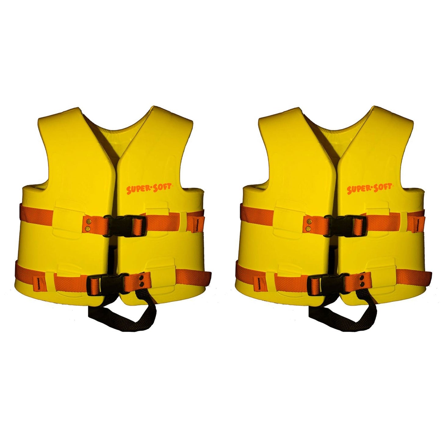 TRC Recreation Super Soft Child Life Jacket Safety Vest, X Small, 2 Pack, Yellow - Angler's Pro Tackle & Outdoors