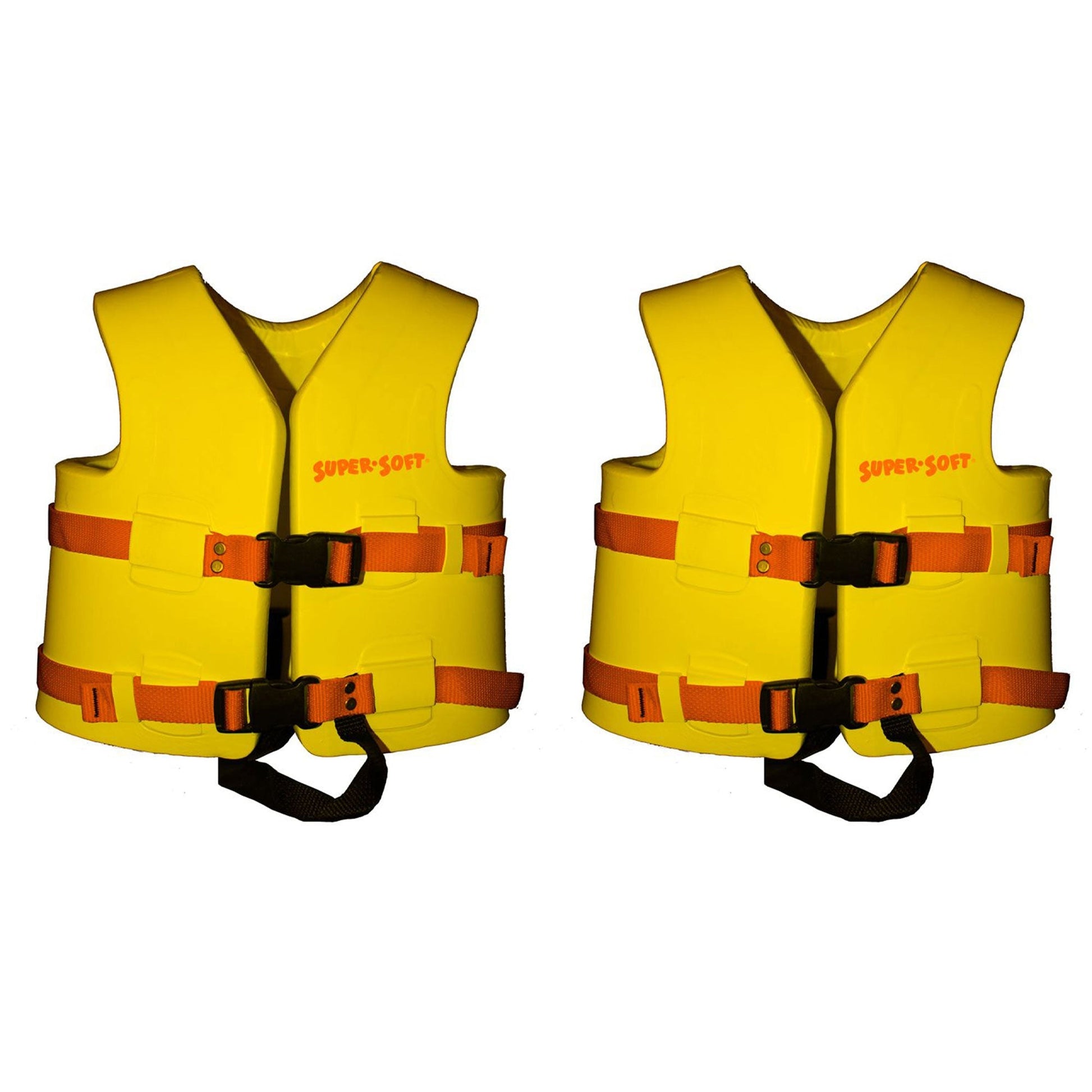 TRC Recreation Super Soft Child Life Jacket Safety Vest, X Small, 2 Pack, Yellow - Angler's Pro Tackle & Outdoors