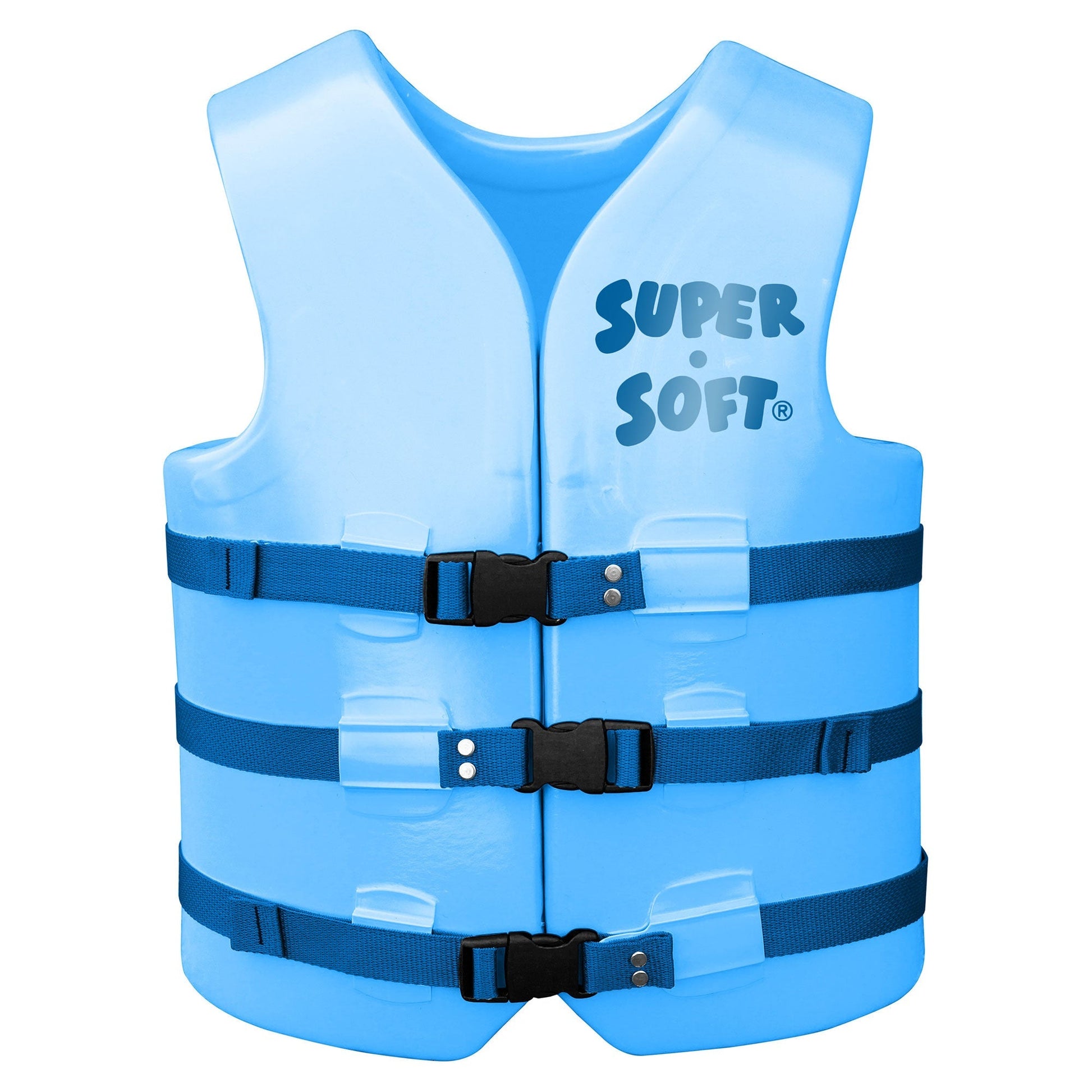 TRC Recreation Super Soft Medium Life Jacket Vinyl Coated Foam Swim Vest, Blue - Angler's Pro Tackle & Outdoors