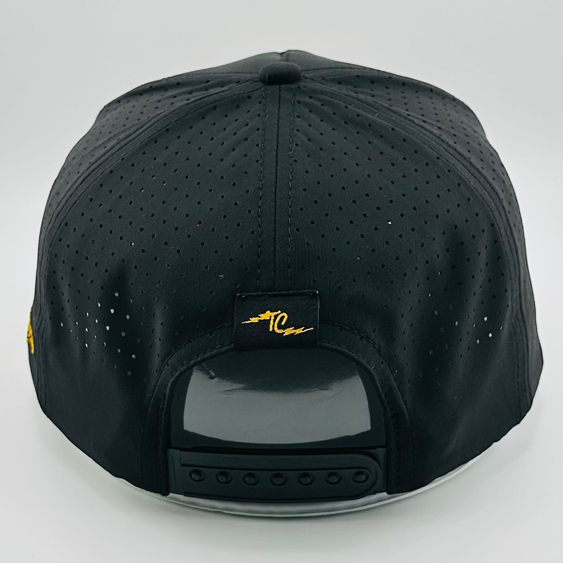 Trent Cowie "Support Independence" Cowboy Revolution 5 - panel Performance Hat (Black & Gold) - Angler's Pro Tackle & Outdoors