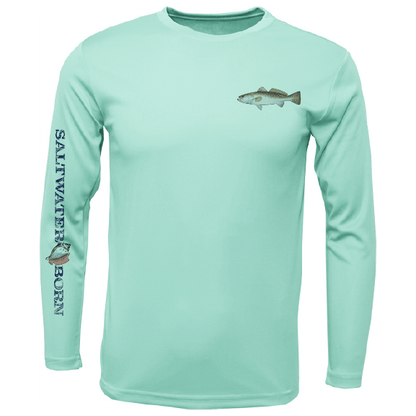 Trout on Chest Long Sleeve UPF 50+ Dry - Fit Shirt - Angler's Pro Tackle & Outdoors